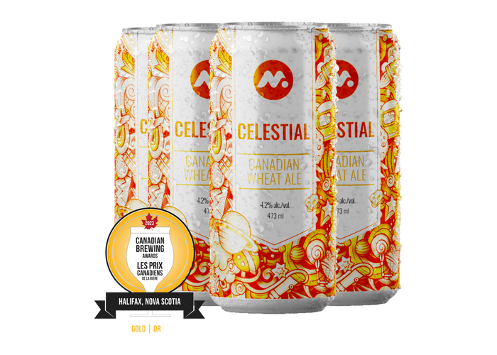 Celestial Canadian Wheat Ale cans