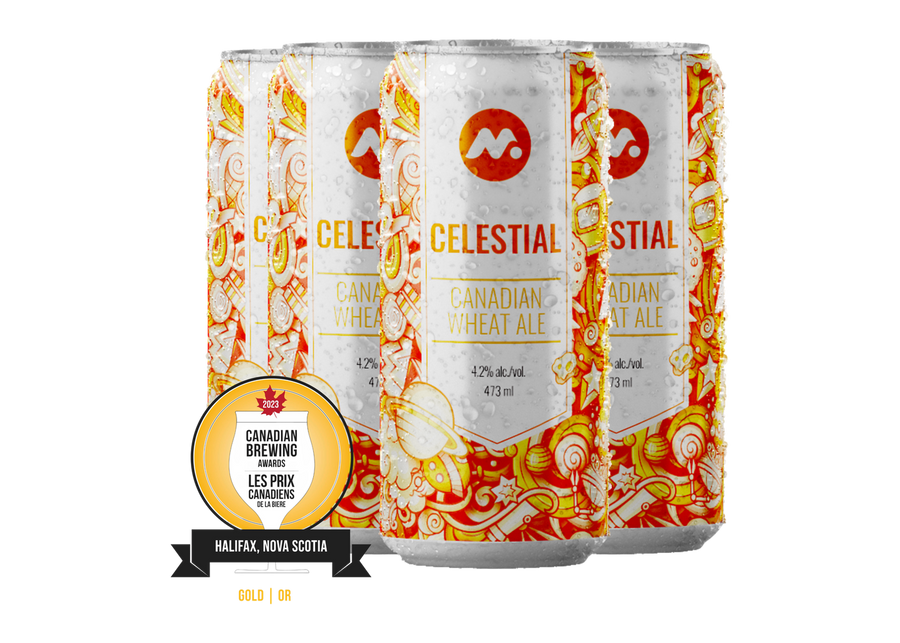 Celestial Canadian Wheat Ale cans