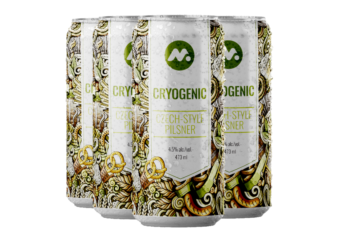 Cryogenic Czech-style Pilsner cans