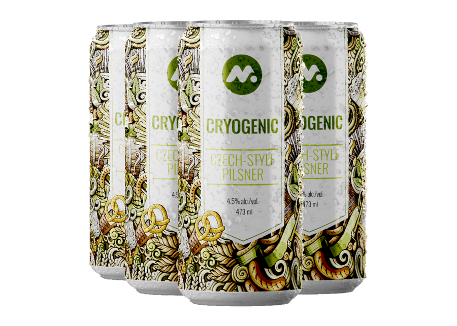 Cryogenic Czech-style Pilsner cans